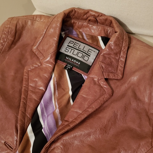 Pelle Studio Wilson's Brown Leather Jacket - Picture 4 of 5